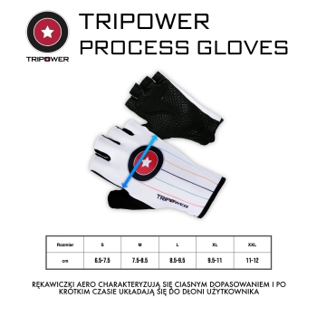TRIPOWER Process rękawiczki kolarskie